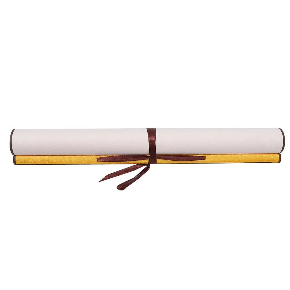 

Blank Rice Paper Scroll Japanese Calligraphy Scrolls Silk Decor Wall Hanging Professional Xuan Portable to Paint
