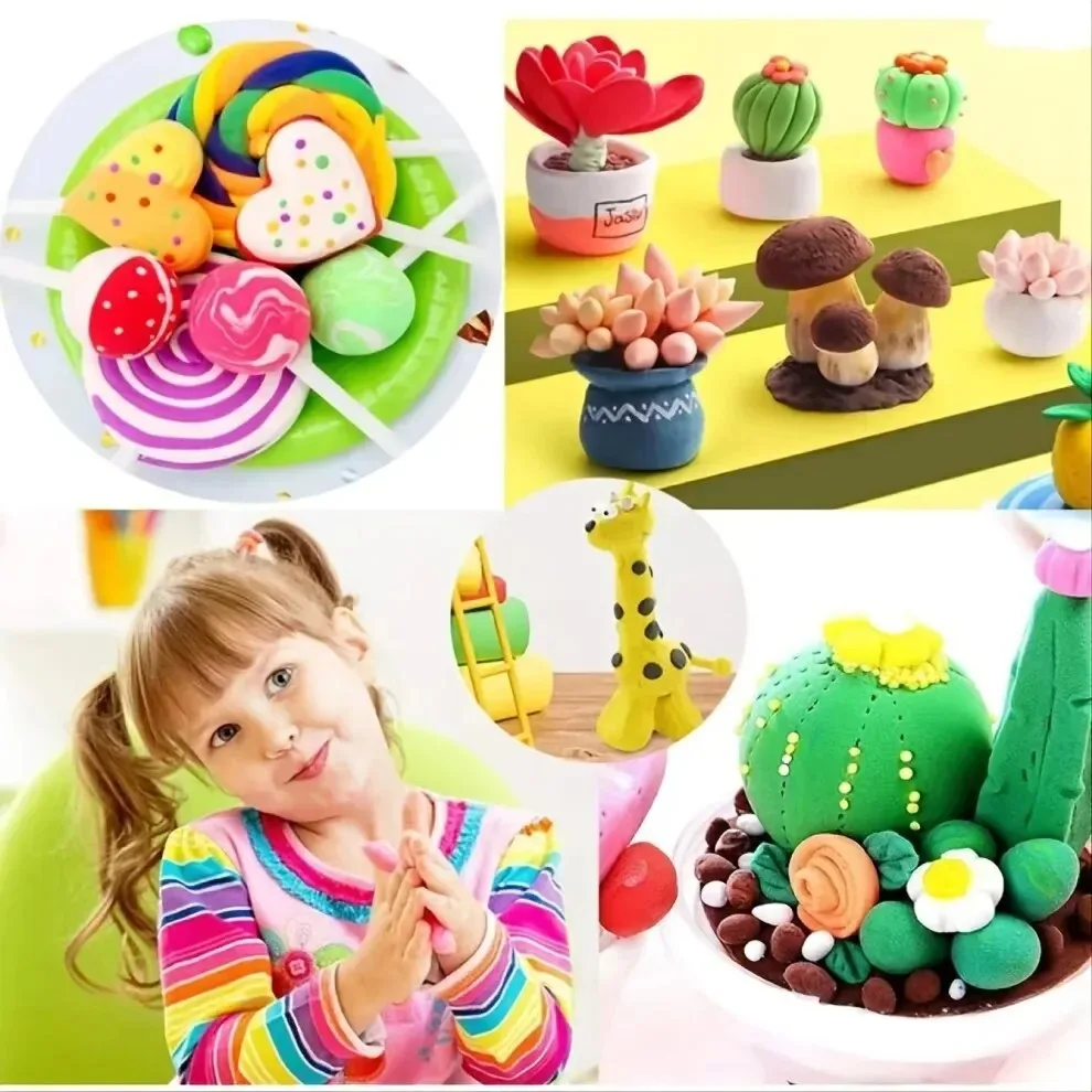 36 Colors Air Dry Clay Set Ultralight Plastic Clay With Sculpting Tools For Preschool Education And DIY Crafts