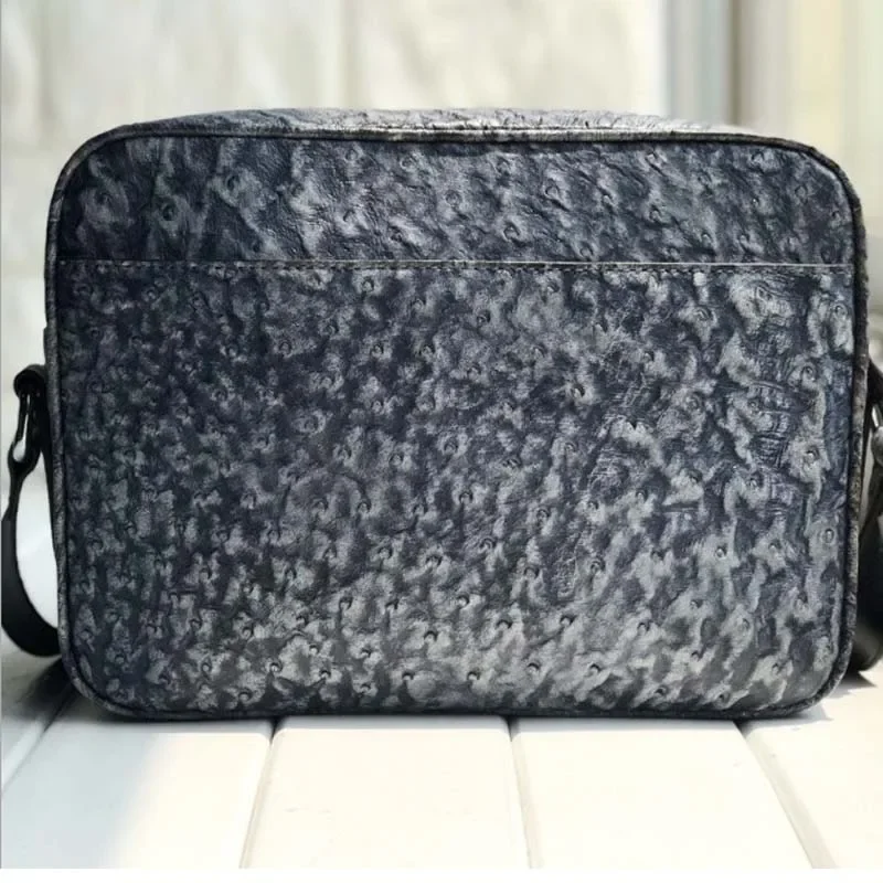 ouruili Ostrich skin leisure business large capacity women's bag zipper women's single shoulder bag cross women handbag