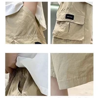 Shorts d'été pour garçons de 3 à 14 ans, nouvelle mode, en coton, avec grandes poches, demi-pantalons pour enfants, pantalons de sport d'extérieur 6