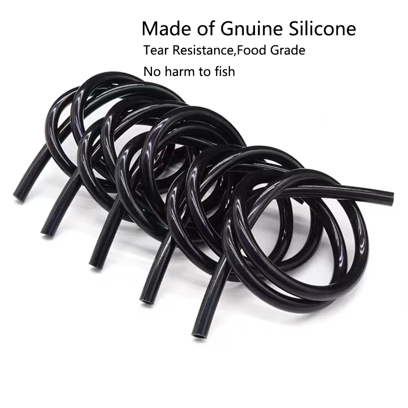 1m/3m/5m/10m/20m Soft Silicone Aquarium Oxygen Pump Hose Air Bubble Stone Aquarium Fish Tank Pond Pump Tube Food Grade Material 4