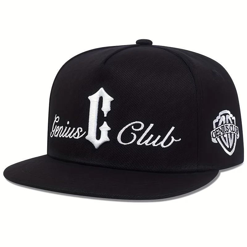 Genius C Club Hip Hop Snapback Hat Outdoor Adjustable Streetwear Cap
