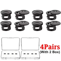 LED Light Dimming Blocker and Camera Lens Protector (Black - 4Pairs)