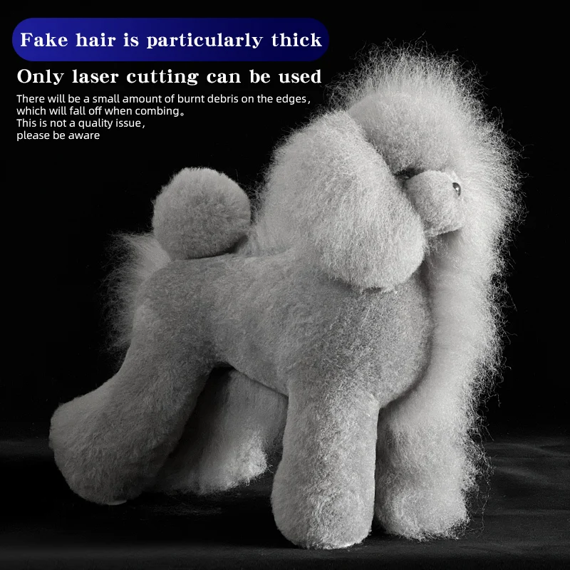 Teddy dog pet professional beauty simulation wig model practice special skeleton environmentally friendly PE material scissors