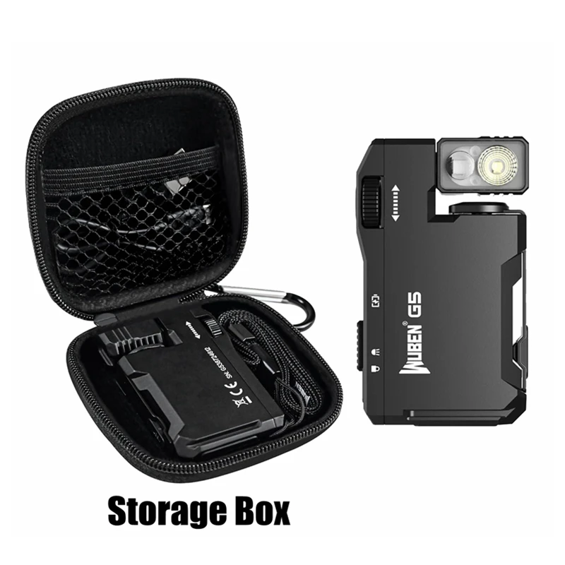 Linterna Wuben G5 - Mini Linterna Recargable 400 Lúmenes, RGB, Con Clip Magnético Y Cabezal Giratorio - Ideal Para Emergencias Y Aventuras