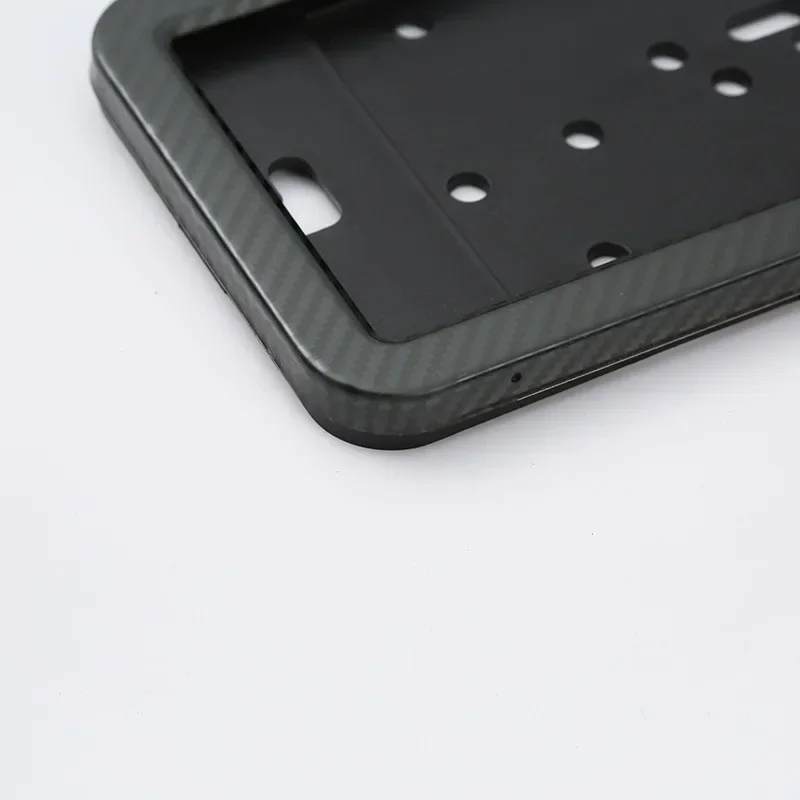 European License Plate Frame Front And Rear Stainless Steel Carbon Fiber Universal