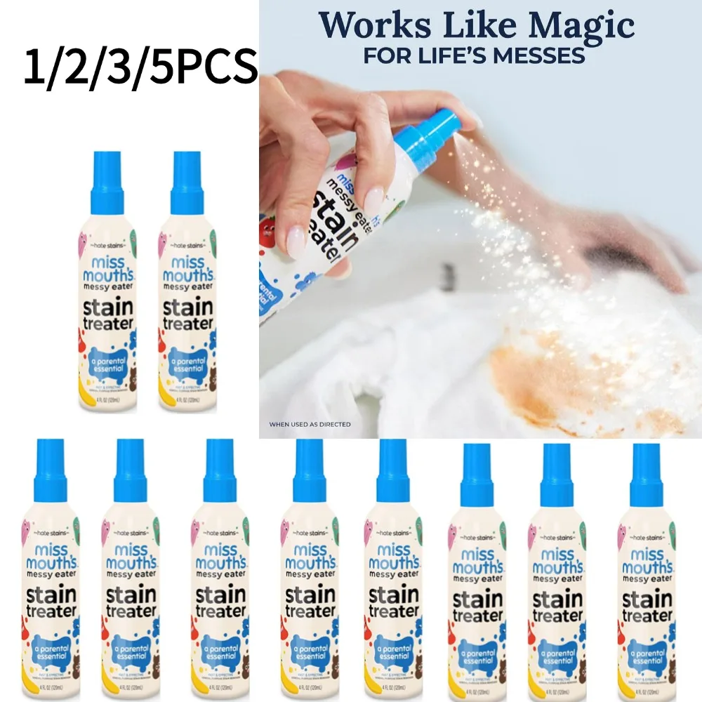1/2/3/5PCS Stain Yellow Removal Dust Bleached Decontamination Treater Spray Effective Stain Remover Fabric Stain Remover Spray