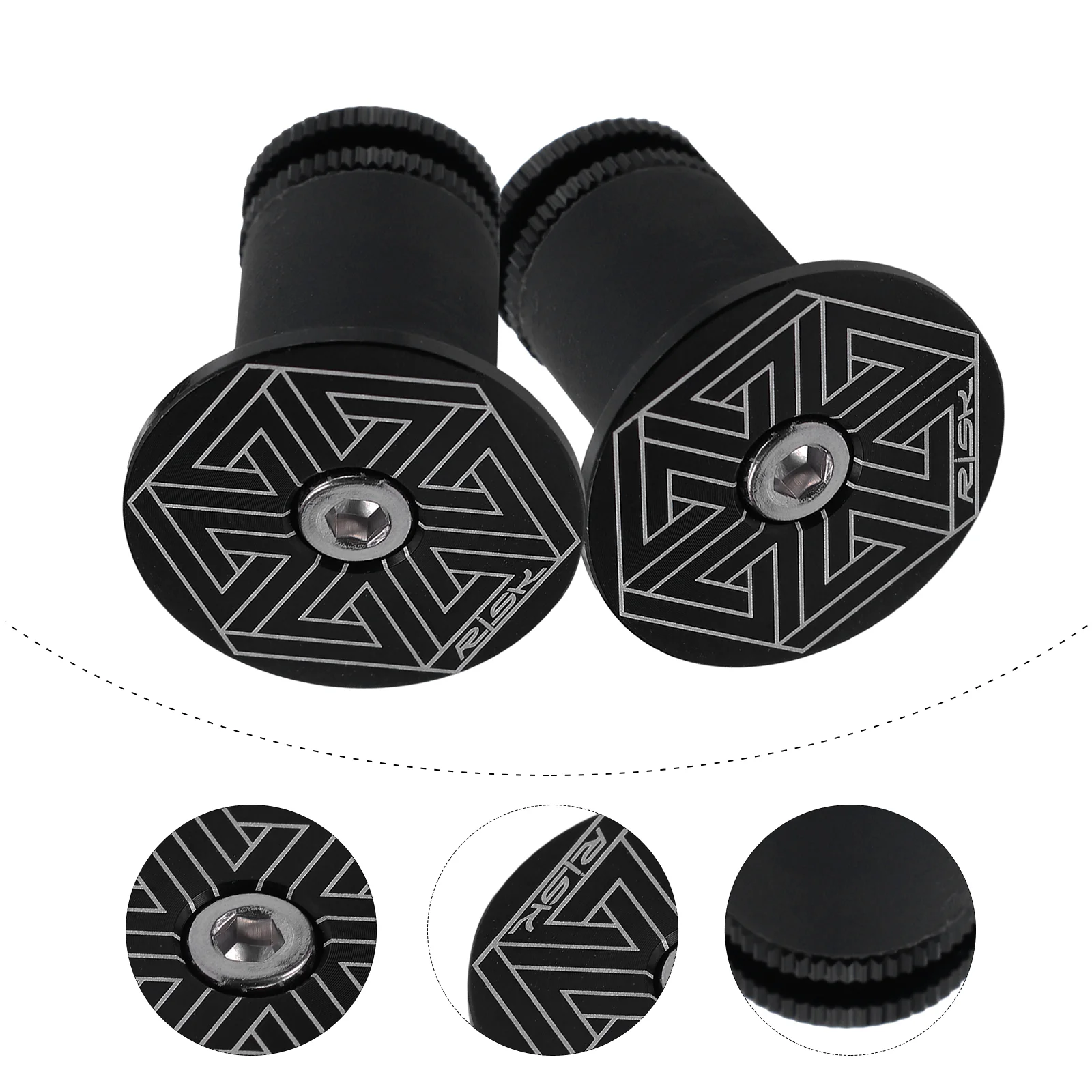 

2 Pcs Riding Bicycle Handlebar Bike Motorcycle Handlebars Stainless Steel Cycling Accessories