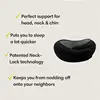Travel Neck Pillow Flight Travel U-shaped Neck Pillow Soft Memory Foam Airplane Head Support Soft Pillow Neck Pillow Accessories 4