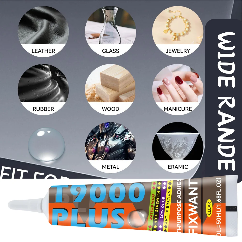 T9000 PLUS Phone Repair Glue Ultra Clear Strong Adhesive For Watch Jewelry Screen Plastic Waterproof Flexible Bond DIY Fix