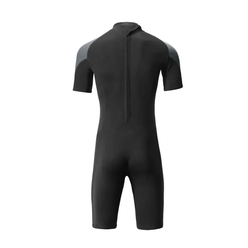 Men's 1.5mm Diving Suit Short Sleeves One Piece Shorty Wetsuit Ladies Sun Protection Anti-jellyfish Snorkeling Swimming Swimsuit