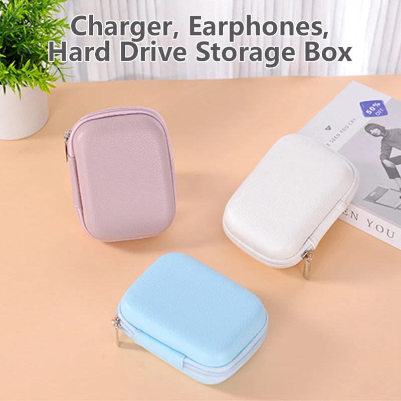 Cute Macarons Portable EVA Storage Box Phone Charger Headphone Hard Disk Data Cable CCD Camera Organizer Zipper Bag Shockproof