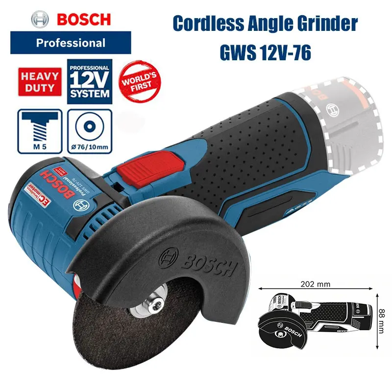 lame bois pour meuleuse d'angle 12V Parkside PWSA et Bosch gws 12v-76 