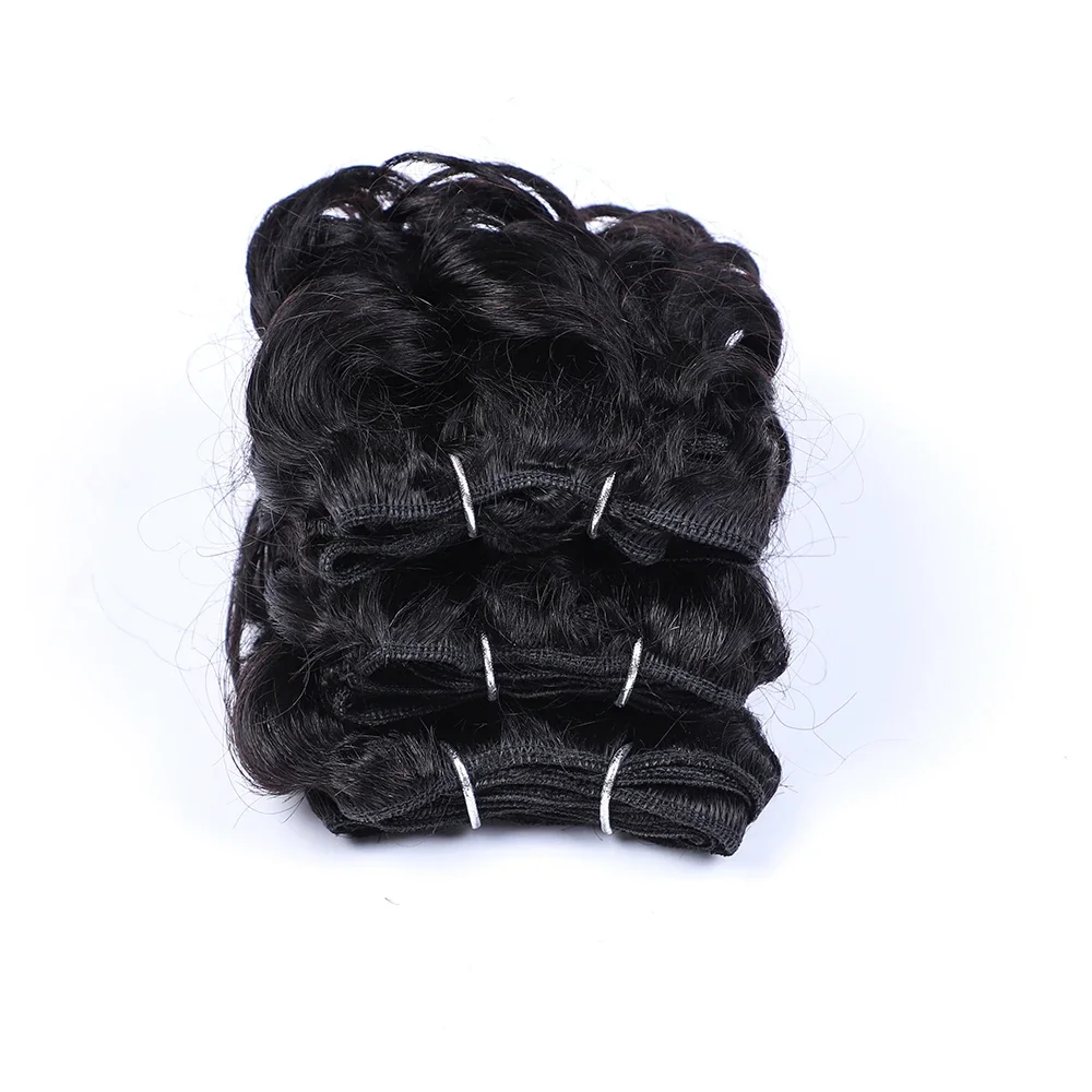 Sleek Brazilian Jerry Curly Human Hair Bundles Romance Curl Highlight Human Hair Weave Bundles Natural Remy Extension