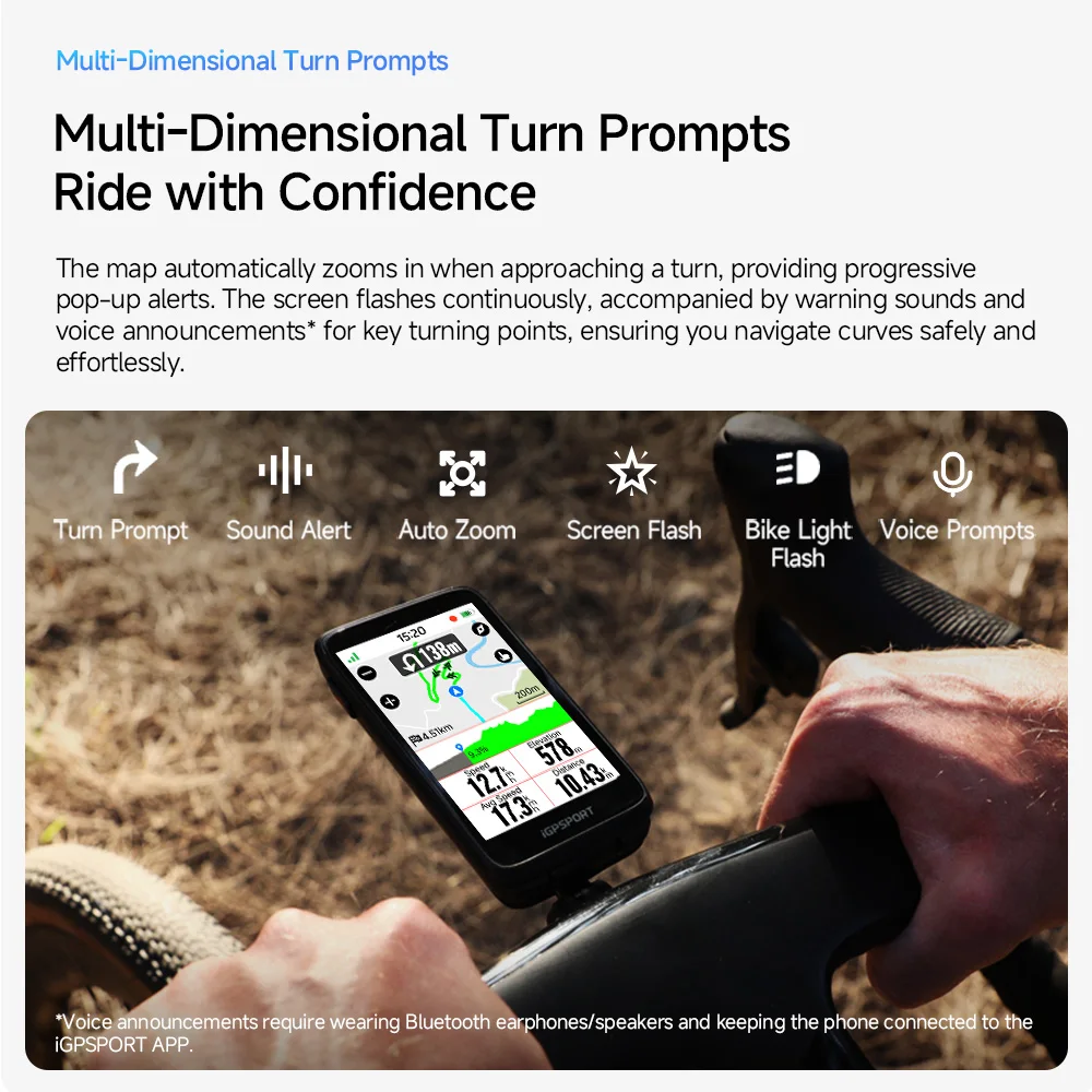 アクセサリー iGP SPORTS BiNAVi iGPSPORT BiNavi タッチスクリーン GPS バイクコンピュータ総合