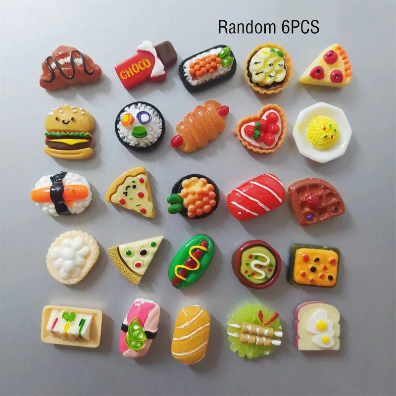 Magnetic Pizza-Themed Refrigerator and Kitchen Decor Plates