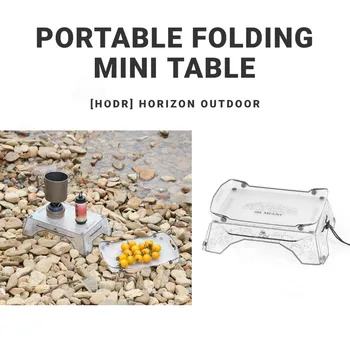 HODR Ultralight Folding Mini Camping Table – 97g Portable PP Tray 1