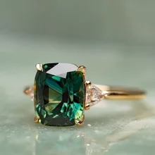 New European and American Emerald Zircon Exaggerated Ring Fashion Diamond Wedding Ring Engagement Bracelet tanie tanio CN (pochodzenie) Ze stopu cynku Kobiety Cyrkonia Klasyczny R1106 moda zaręczyny Pierścionki