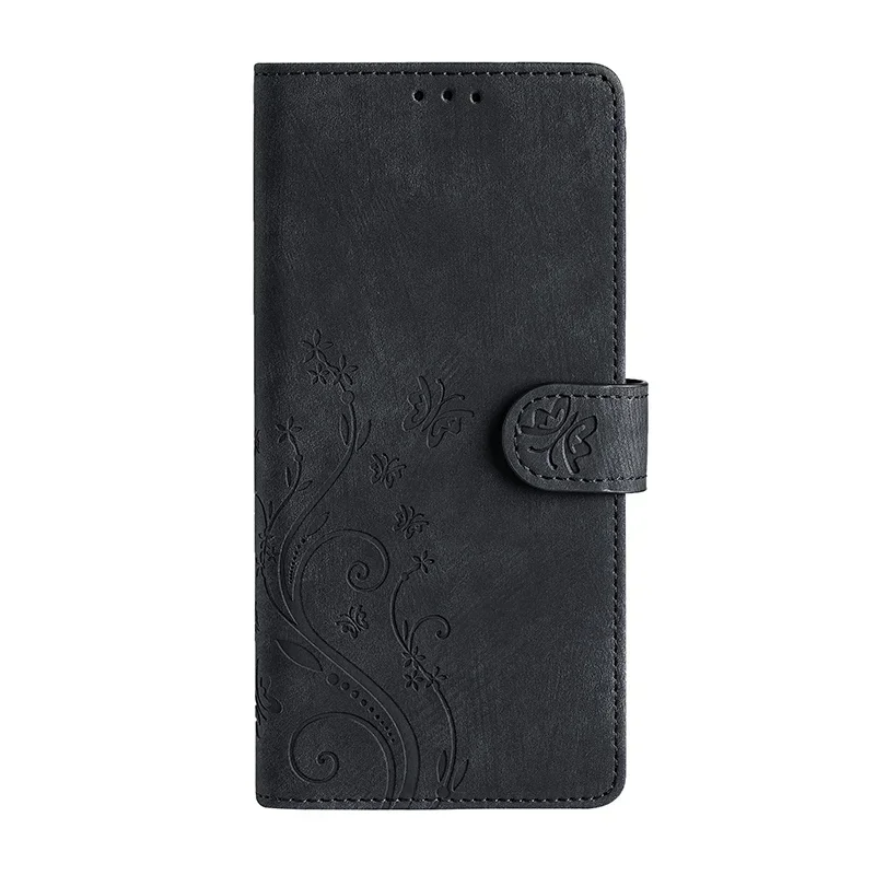 Luxurious Flip PU Leather Phone Case with Fashionable Carved Design