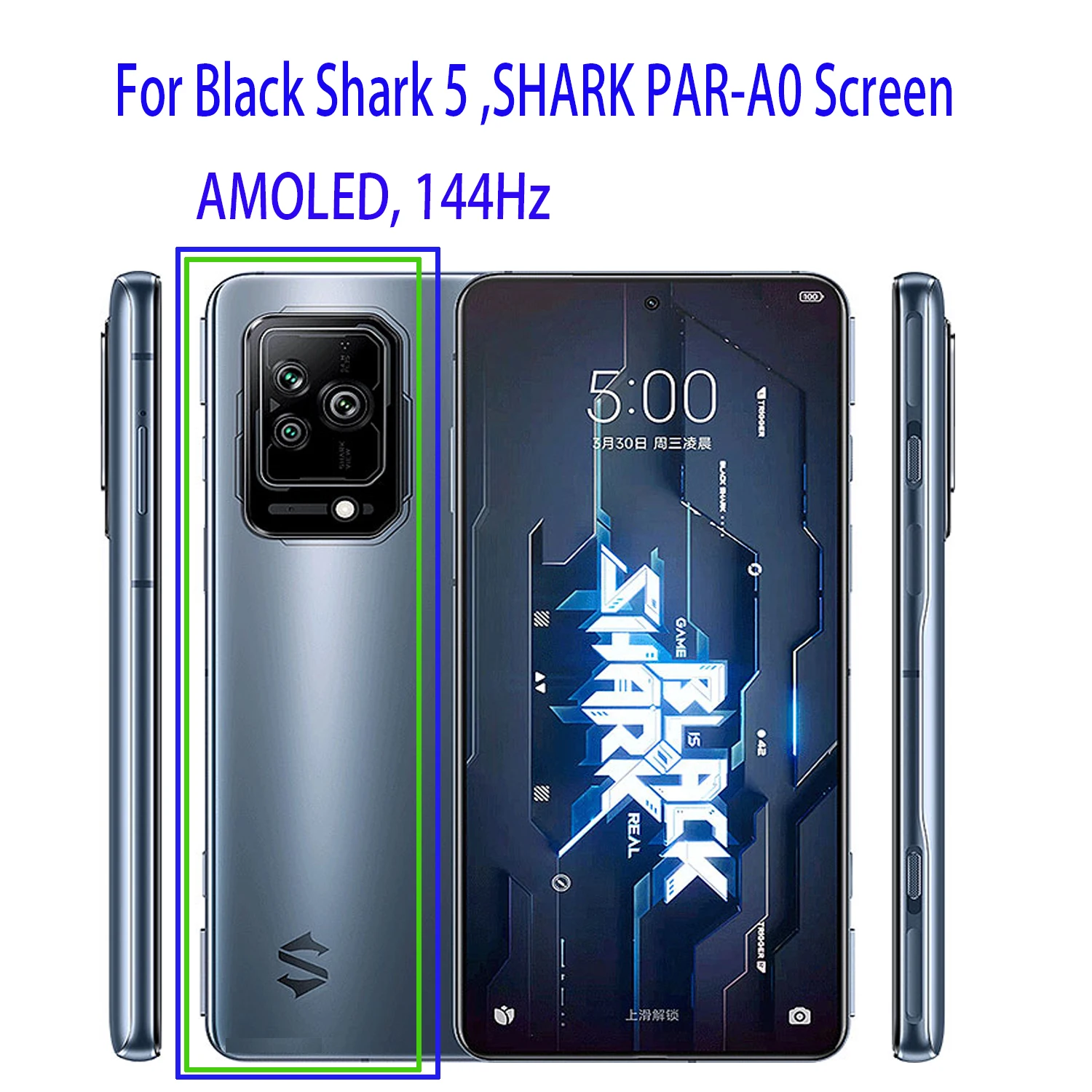 AMOLED For Xiaomi Black Shark 5 Pro LCD Display Touch Screen
