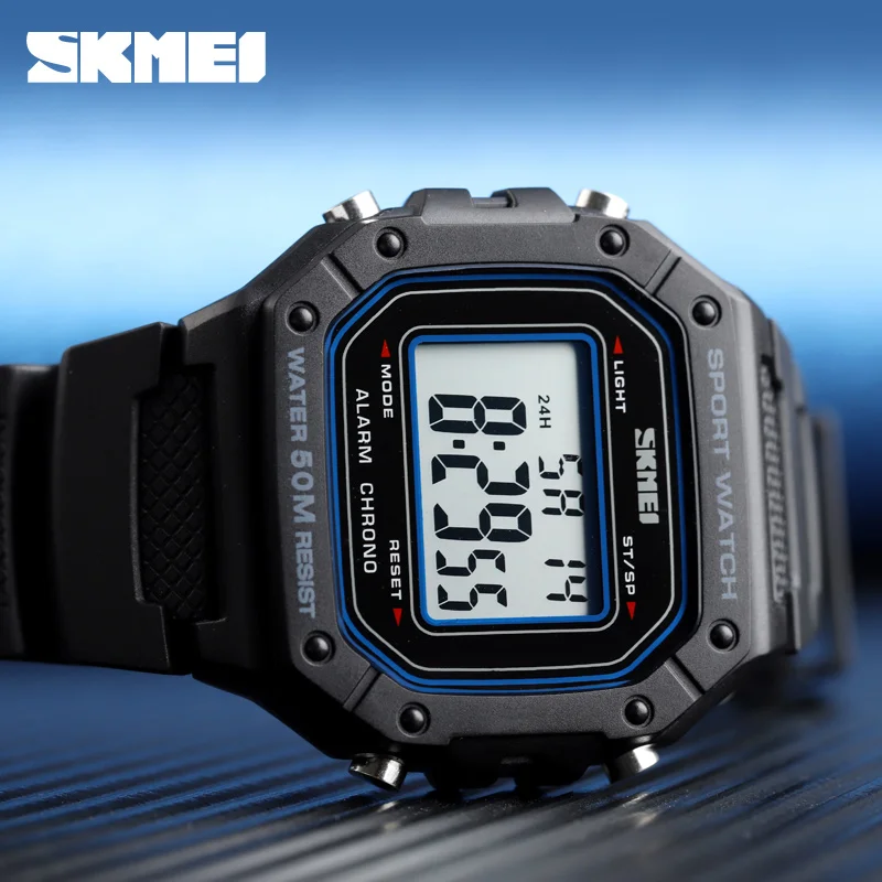 SKMEI 1496 Military Digital LED Display Electronic Mens Wristwatches Waterproof Sports Watch for Men Clock 1628 Reloj Hombre