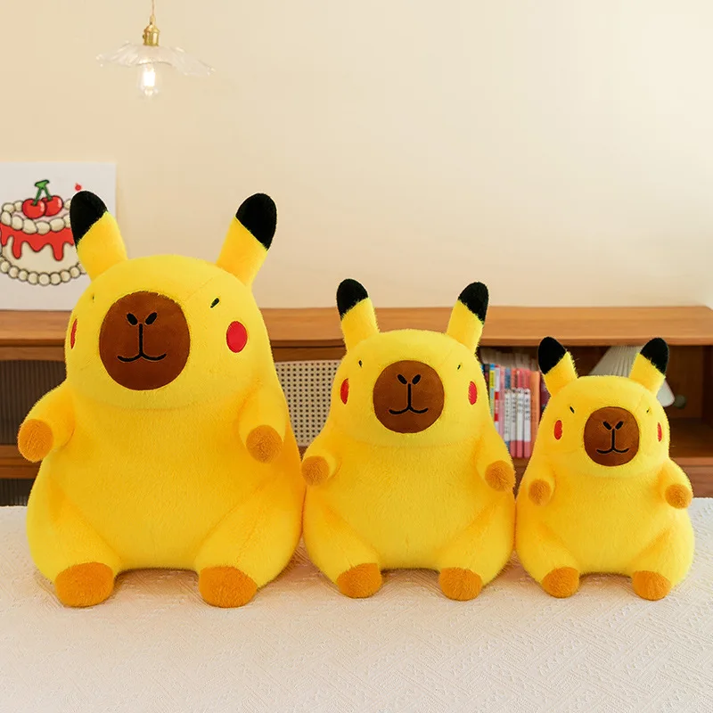 かわいい動物のぬいぐるみ,カピバラピカチュウイルカの