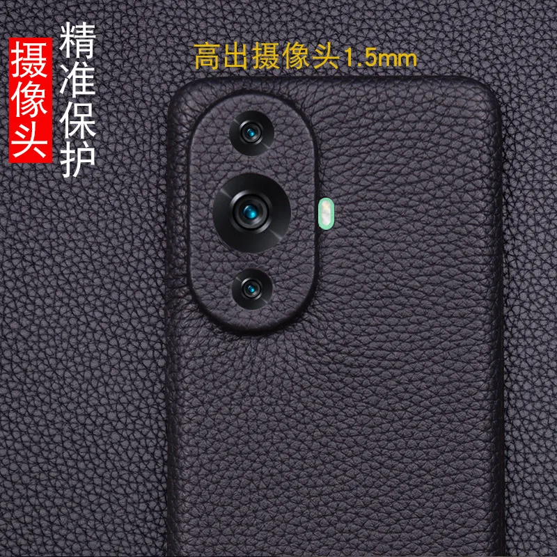 New Luxury Genuine Leather Magnetic Litchi Grain Cover Mobile Phone Book Cases For Huawei Nova 11 Nova11 Pro Phone Case Funda