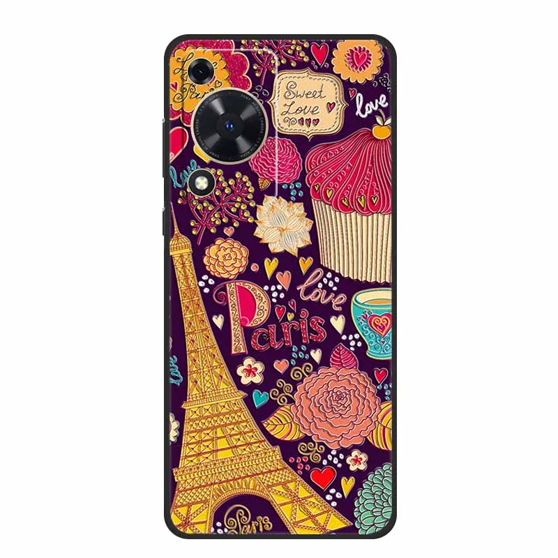 Embossed 3D Shockproof Silicone Phone Case - Soft Protective Cover