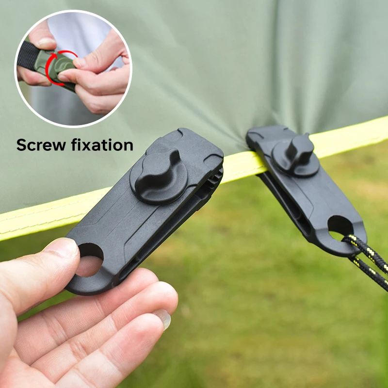 

5/10Pcs Tarpaulin Clip Tent Canopy Clip Buckle Outdoor Wind Rope Tarp Clamps Reusable Awning Mountaineering Camping Accessories