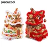 Piececool 3D Metal Puzzle Chinese Dancing Lion Jigsaw Model Kits for Teens Brain Teaser for Adult 1