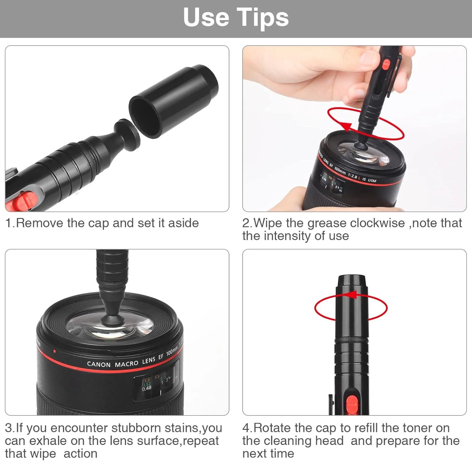 Elite Camera Cleaning Kit with Air Blower, Brush & Cloth