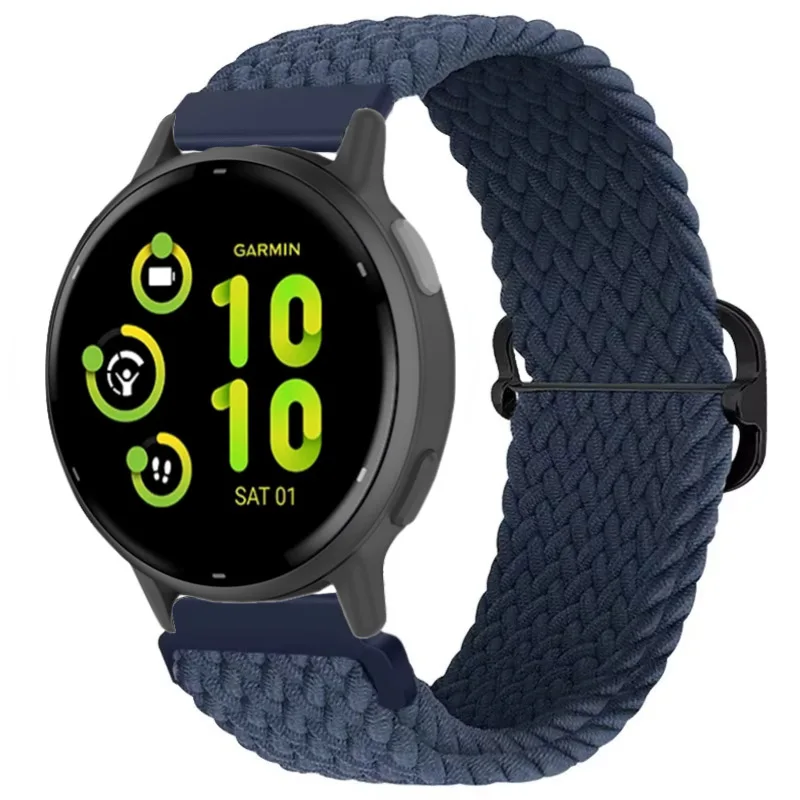 Nylon Braided Solo Loop Strap - 20mm/22mm Sports Bracelet Wristband