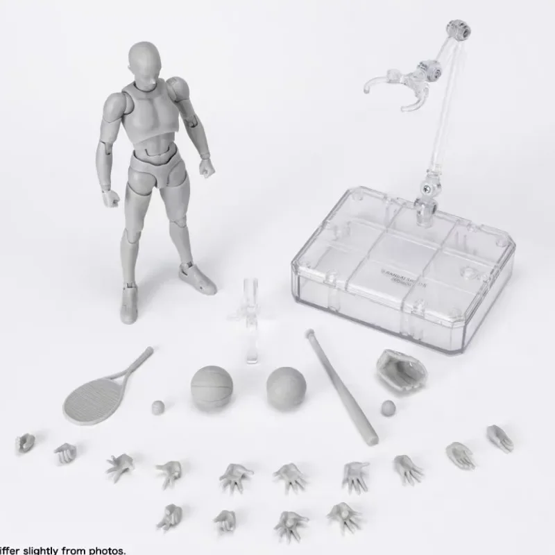 

Anime Figure Bandai S.H.Figuarts Men Women Art Element Primitive Body Sports Edition Dx Set Gray Color Ver. Kids Xmas Toys