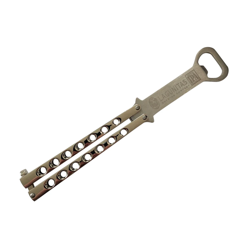 Butterfly Knife Beer Bottle Opener Transformable Pocket Trainer Foldable Butterfly Bottle Opener Multifunction Trainer Hand Tool bottle opener kitchen tools multifunctional tool