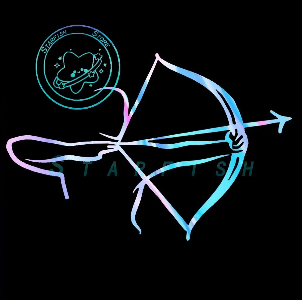 Crossbow Archery Sports Fitness Decoration Car Sticker Archery Club Art Decoration Decal Vinyl Waterproof Sun Protection