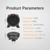 Heater Electric Heater Portable Plug in Wall Desktop Room Heating Stove Household Radiator Remote Warmer Machine 600W Heated 5