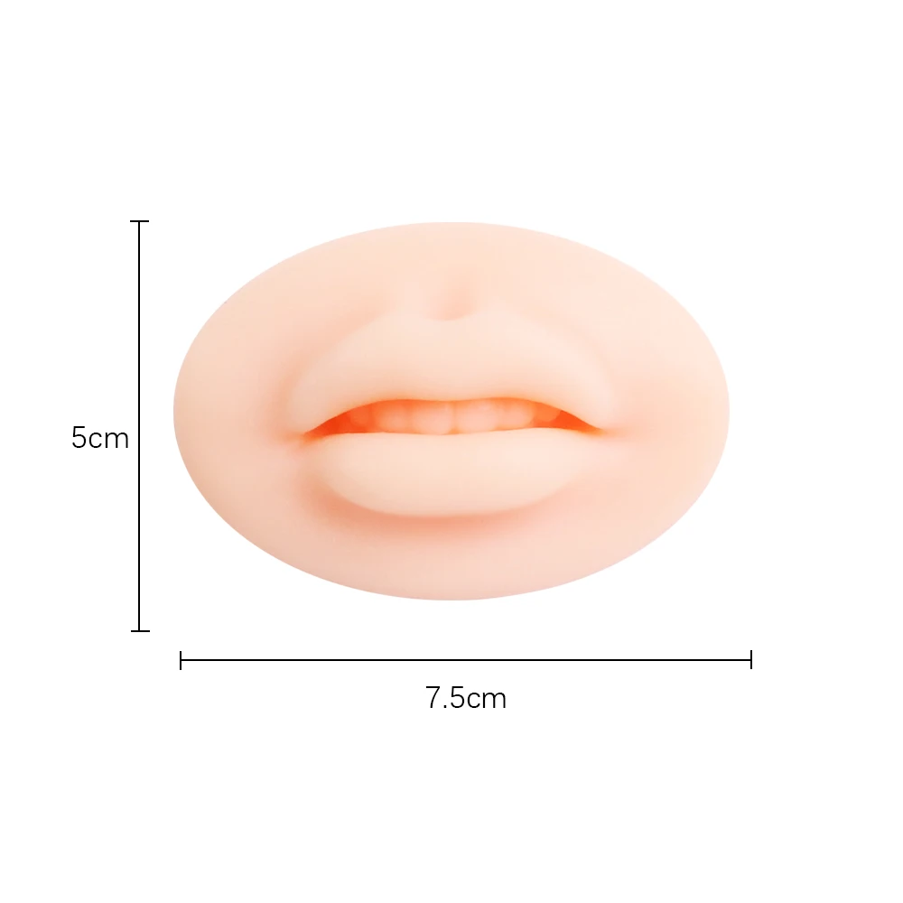 1pc Microblading Reusable 3D Silicone Lip Skin Practice For PMU Beginner Training Tattoo Permanent Makeup