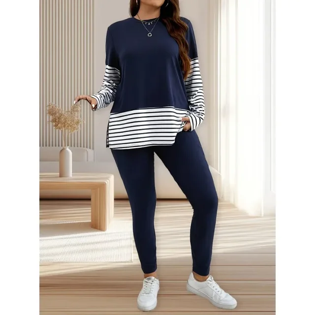 Plus Size Plus Size New Women's Spring Two-Piece Set Short Sleeve Shorts Suit Casual Comfortable Fashion  Women Suit