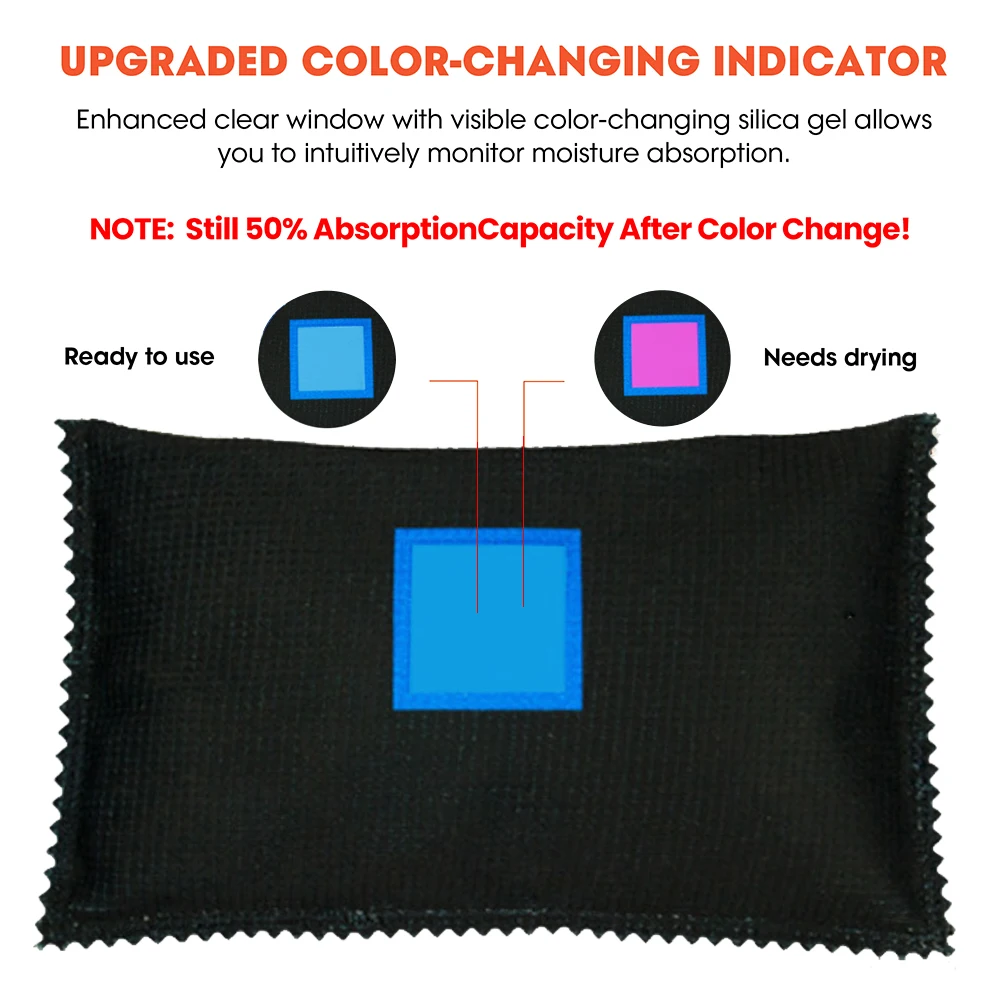 Car Dehumidifier Large Dry Bag Moisture Killer Absorber Pad Reusable For Home Wardrobe