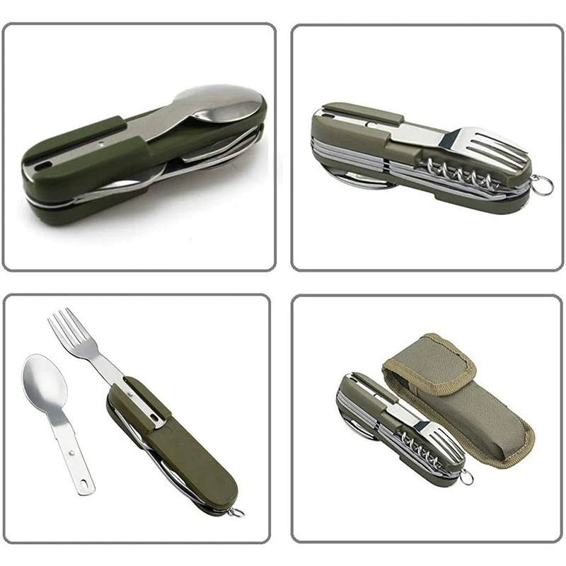 Portable Stainless Folding Knife Kit