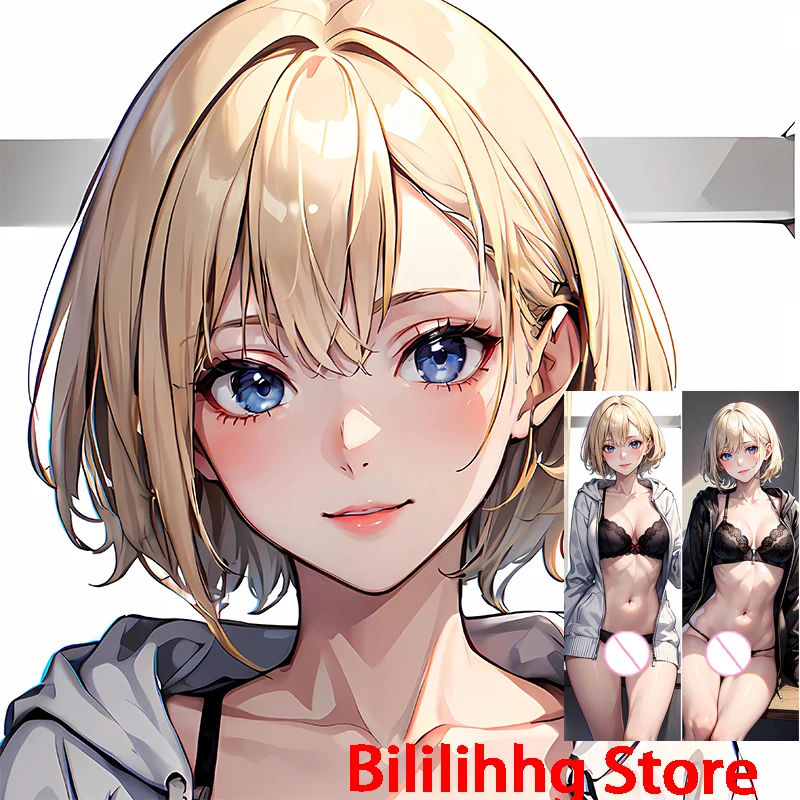 

Dakimakura anime дакимакура Дакимакура аниме Платиновое нижнее белье пупка трусики бюстгальтер двусторонний принт подушки в натуральную величину наволочка для взрослых