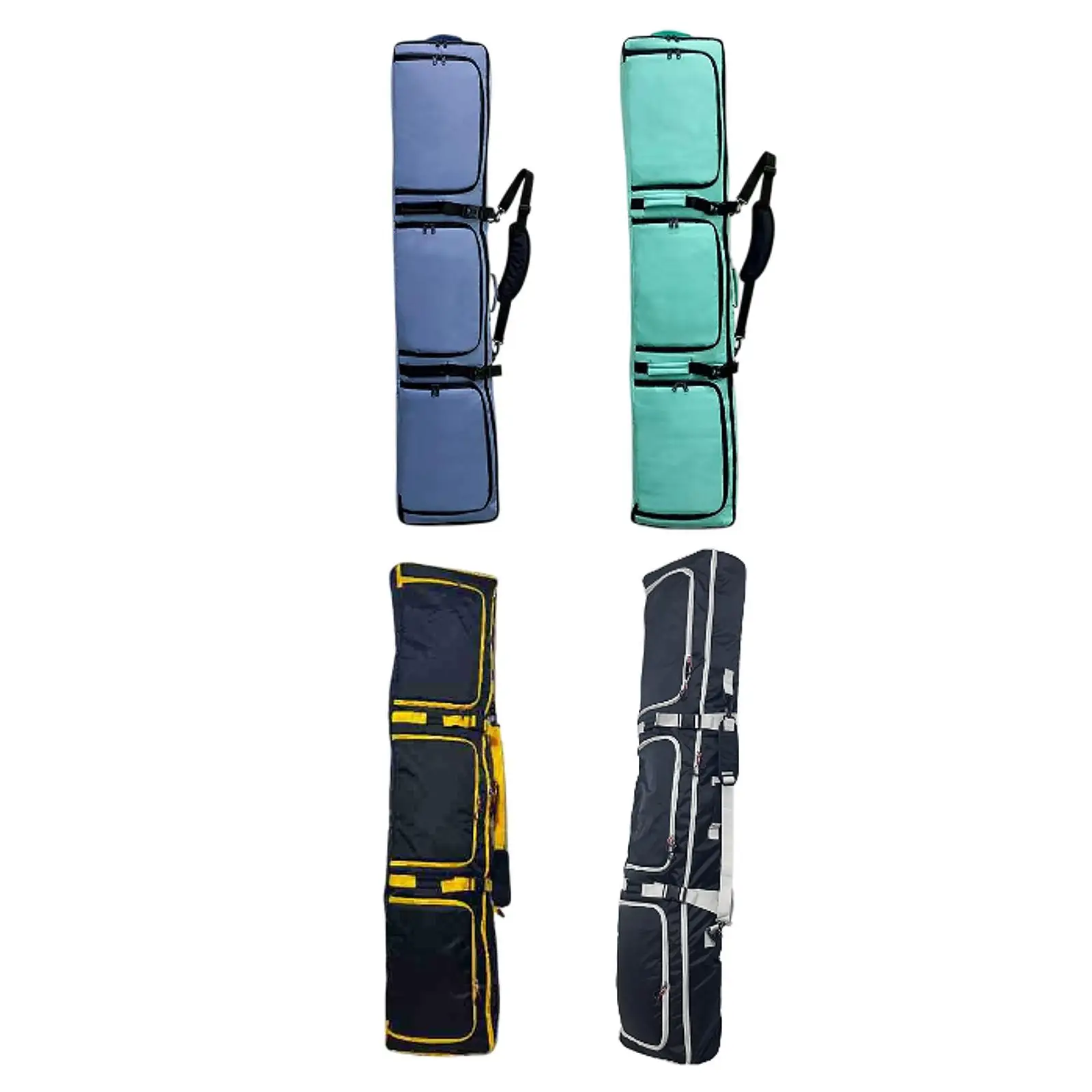 Snowboard Sleeve Wheeled Waterproof Adjustable Shoulder Straps Carry Case Pouch Ski Bag for Snowboarding Winter Sports Outdoor
