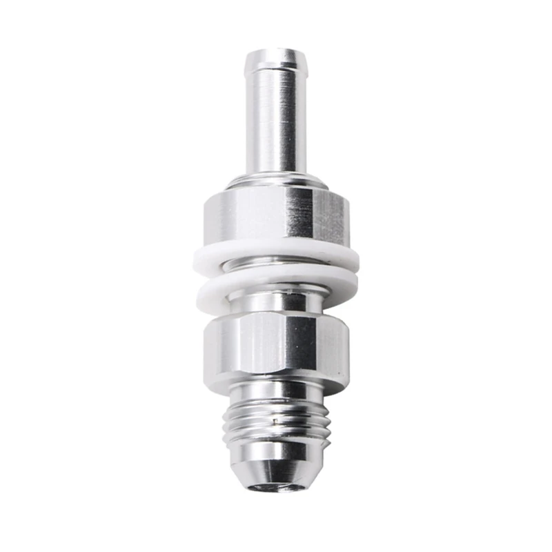 Heavy Duty Aluminum 6AN Male Flare Bulkhead To 5/16 Hose Barb Fuel for Tank Fitting High Performance Quick Connector Ada