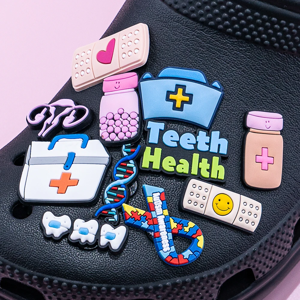 Zuecos Crocs Mujer Adornos Para Zuecos Médicos Pack 41 Diseños