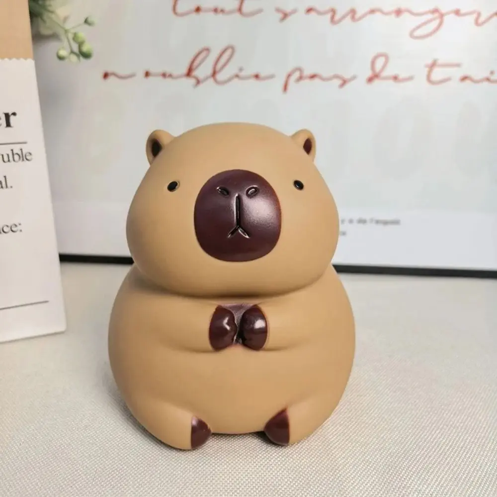 Cute Cartoon Capybara Piggy Bank Household Vinyl Money Banks Fashion Kids Capybara Coin Can Bedroom Home Decoration