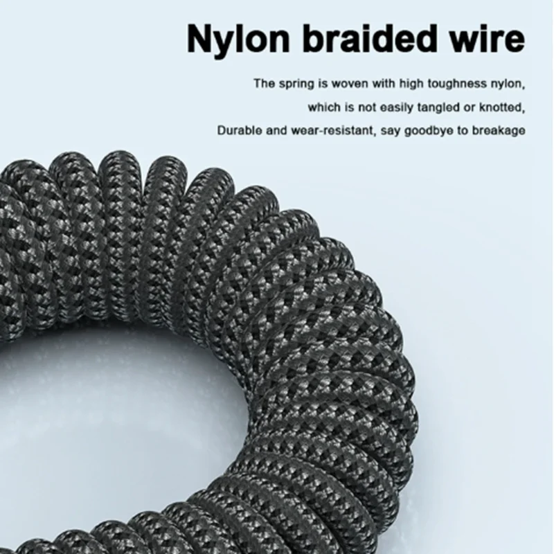 Revolutionary 90-Degree USB-C Coiled Cable - High-Speed Data Transfer & Power Delivery
