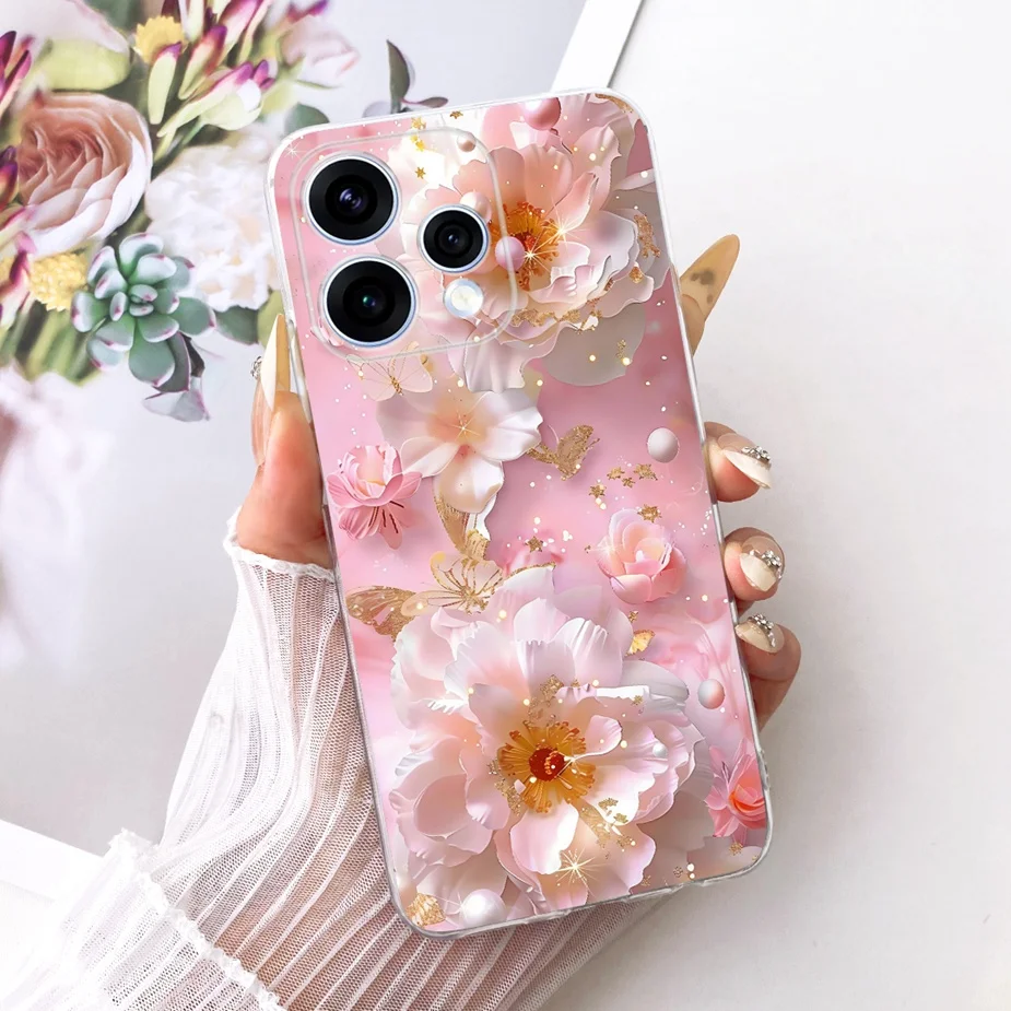 Colorful Flowers Painted Soft Slim Phone Case