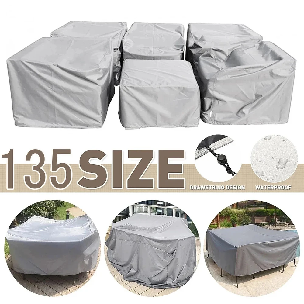 Patio Furniture Set Cover Heavy Duty Outdoor Sectional Sofa Set Covers Outdoor Table and Chair Set Covers Water Resistant Large