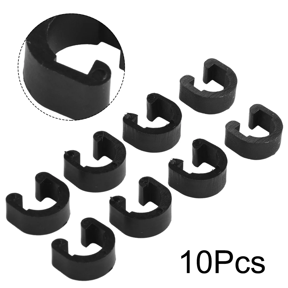 

High Quality C Type Buckles Buckles 10 Pcs Bicycle Plastic Bikes Universal For Fixing Tubes Bicycle Components