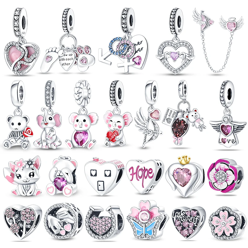 Бусина-Шарм «коала» из серебра